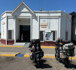 Border crossing station into Costa Rica.